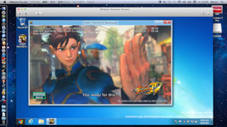 [『Street Fighter IVベンチ』on VMware Fusion 4.0.2]
