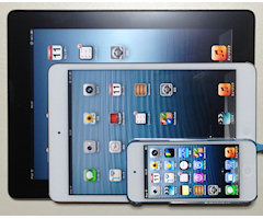 [iPod touch (5th)，iPad miniとiPad (E2012)]