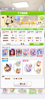 [カレンチャン(花嫁)のステータス(サポート)]