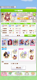 [新ミホノブルボンのステータス(サポート)]