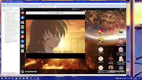[Wine上で実行中の『School Days HQ』]